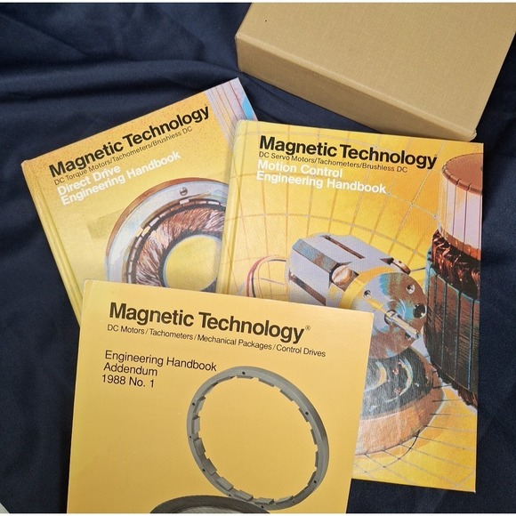 Other - Magnetic Technology DC Motors Torque Tachometer Brushless 2 Books + Addendum Box